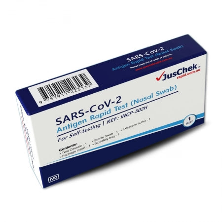 JusChek Single Pack COVID-19 Rapid Antigen (Nasal Swab) For Self-Testing