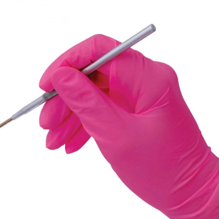 200pcs Bastion Nitrile Gloves Powder Free Pink UltraSoft 3.5g