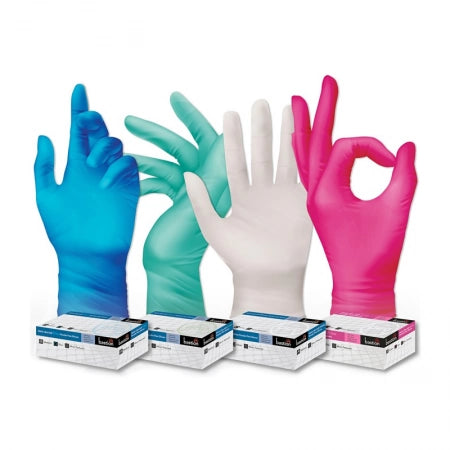 200pcs Bastion Nitrile Gloves Powder Free Pink UltraSoft 3.5g