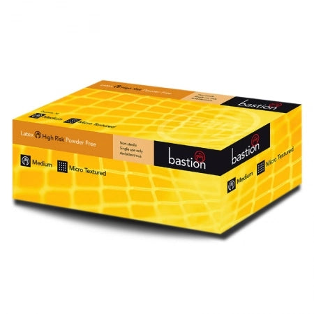 45pcs Bastion High-Risk Heavy Duty Long Cuff Latex Gloves Powder Free 300mm (3X Thicker than standard Latex)