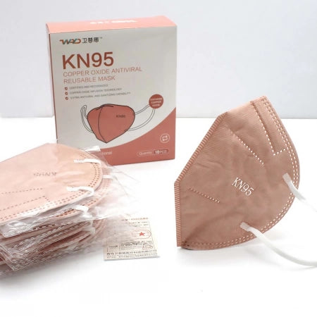 10 x Copper Oxide Antiviral 5 Ply KN95 Inactivated Dust Five Layer Anti-Microbial Germs Reusable Facemask