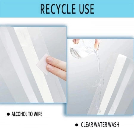 Clear Safety Face Shield Anti Fog Reusable Eye Visor (glasses style)