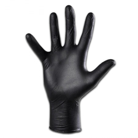 100pcs Medicom SafeTouch Black Latex Gloves Textured Latex Examination Gloves P/F