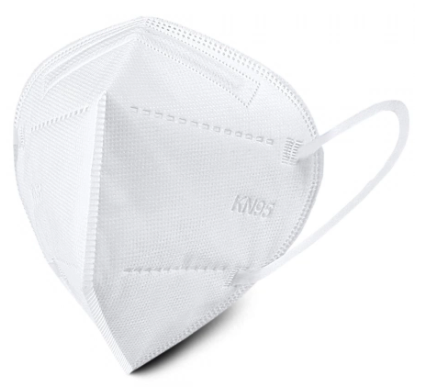 KN95 White Face Mask Ear Loop - Mastermed