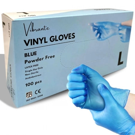 100pcs Vibrante Vinyl Powder-free Gloves