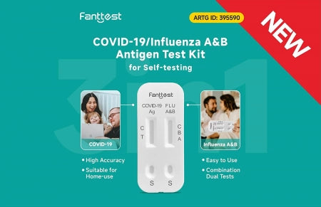 Fanttest COVID-19 / Influenza A&B 3-in-1 Rapid Antigen Test Kit (Nasal) Very High Sensitivity