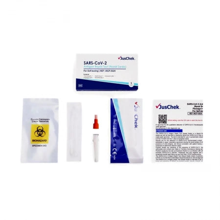 JusChek Single Pack COVID-19 Rapid Antigen (Nasal Swab) For Self-Testing