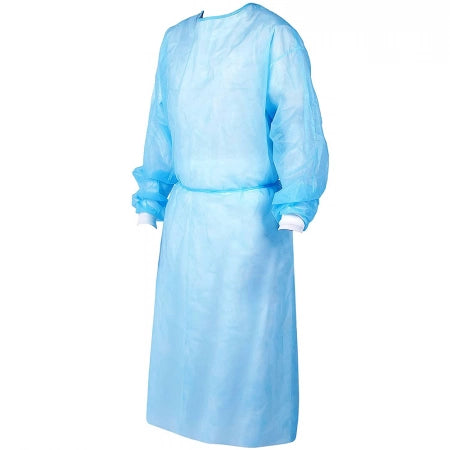 MasterMed PP/PE Clinical Blue Isolation Level 1 Medical Gowns Knitted Cuff & Tie Back TGA approved