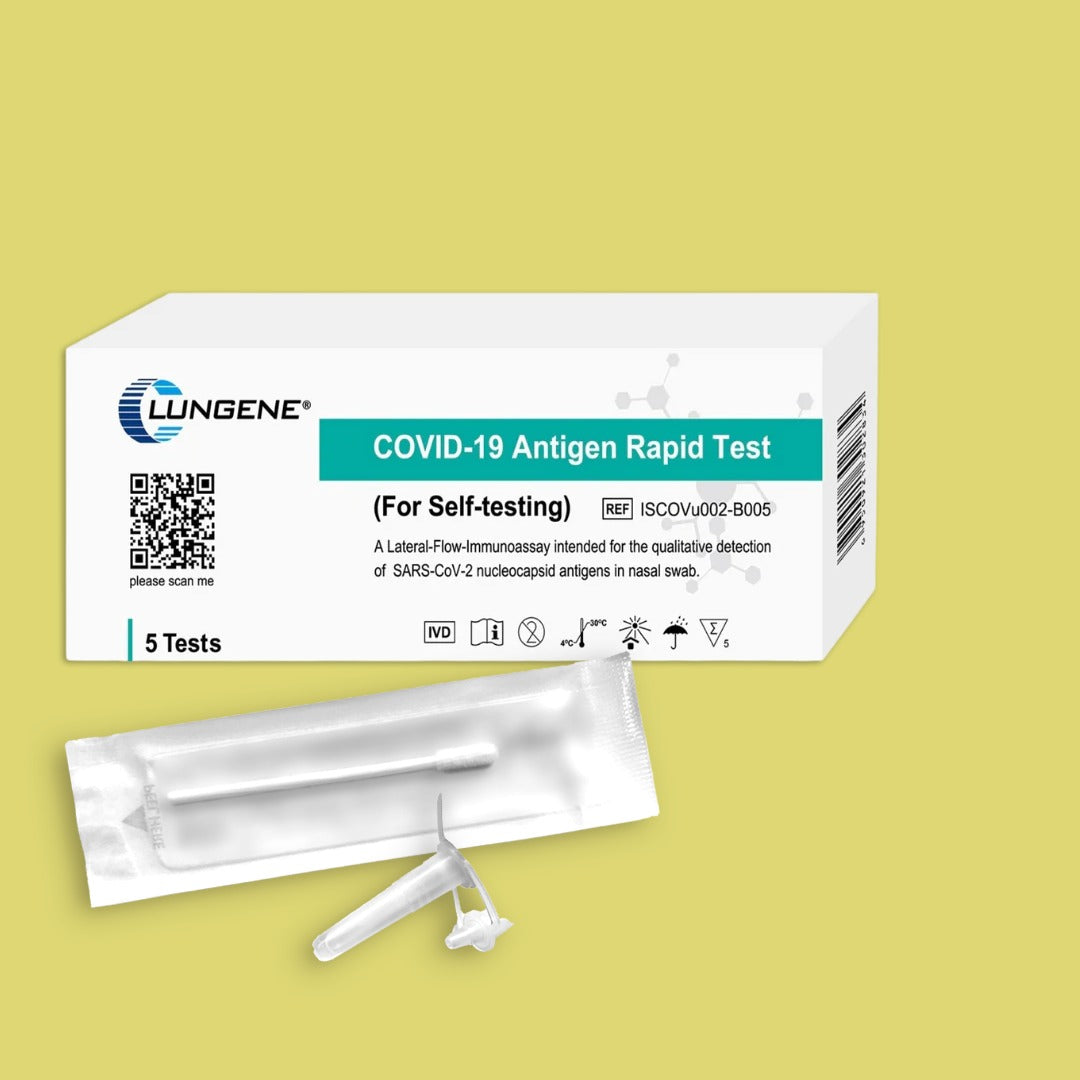 COVID-19 and influenza A+B Rapid Antigen Combo Rapid Test - (Flu and Covid Test) - Clungene (Nasal)
