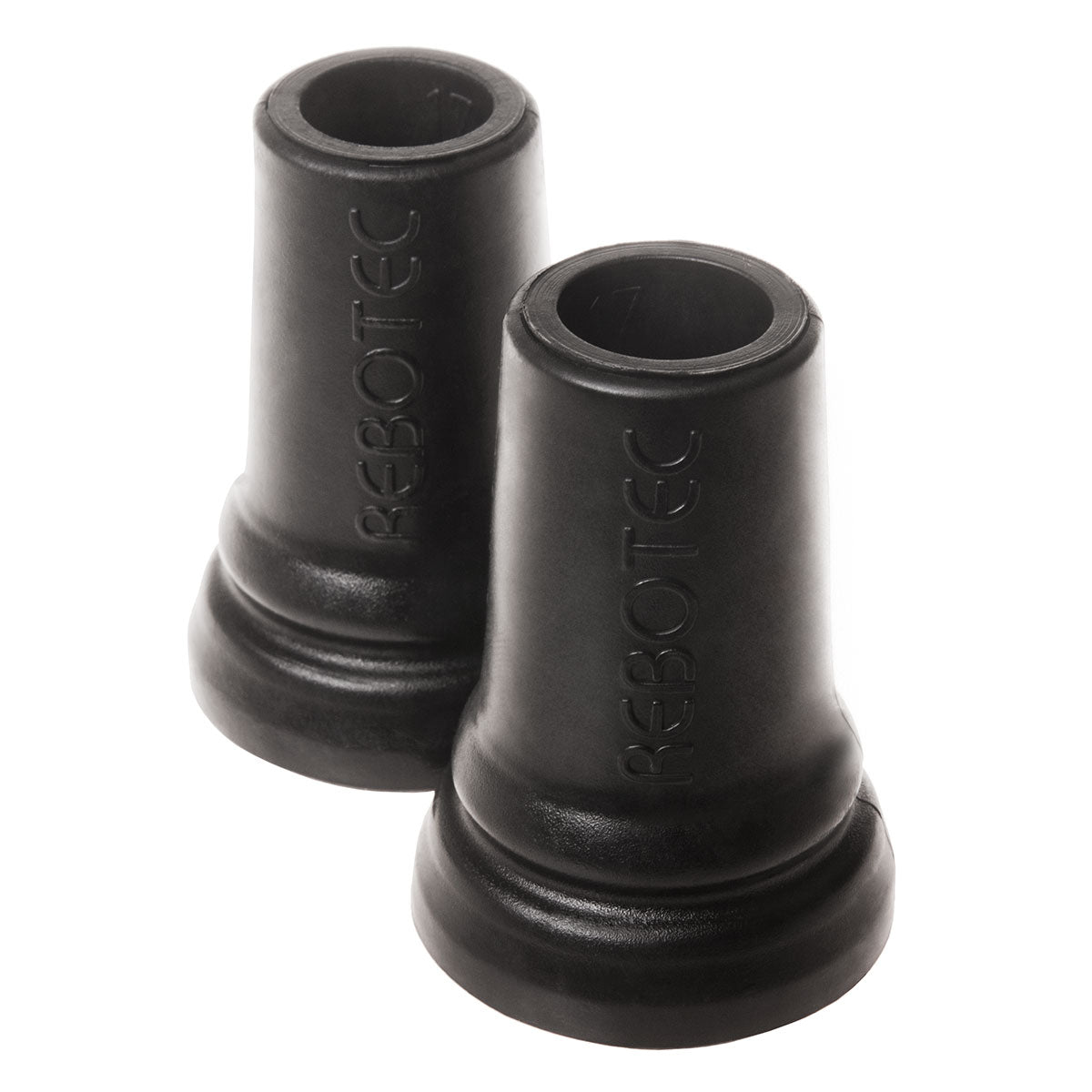 Rebotec 17mm Ferrules - Tips for Crutches - Black