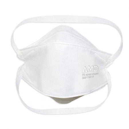AMD P2 N95 Nano-Tech 4-Layer Particulate Respirator Face Mask Headbands (50/Pack)