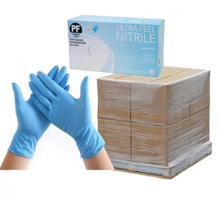 100pcs Ultra Fresh Nitrile Gloves Powder Free Blue 3.5g TGA Approved