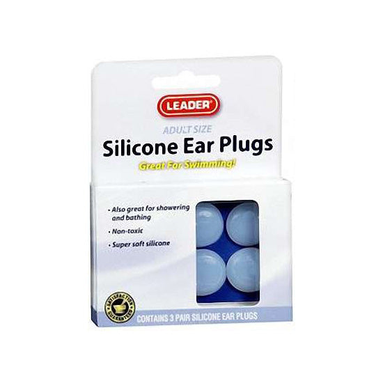 Silicone Ear Plugs - 3 Pair