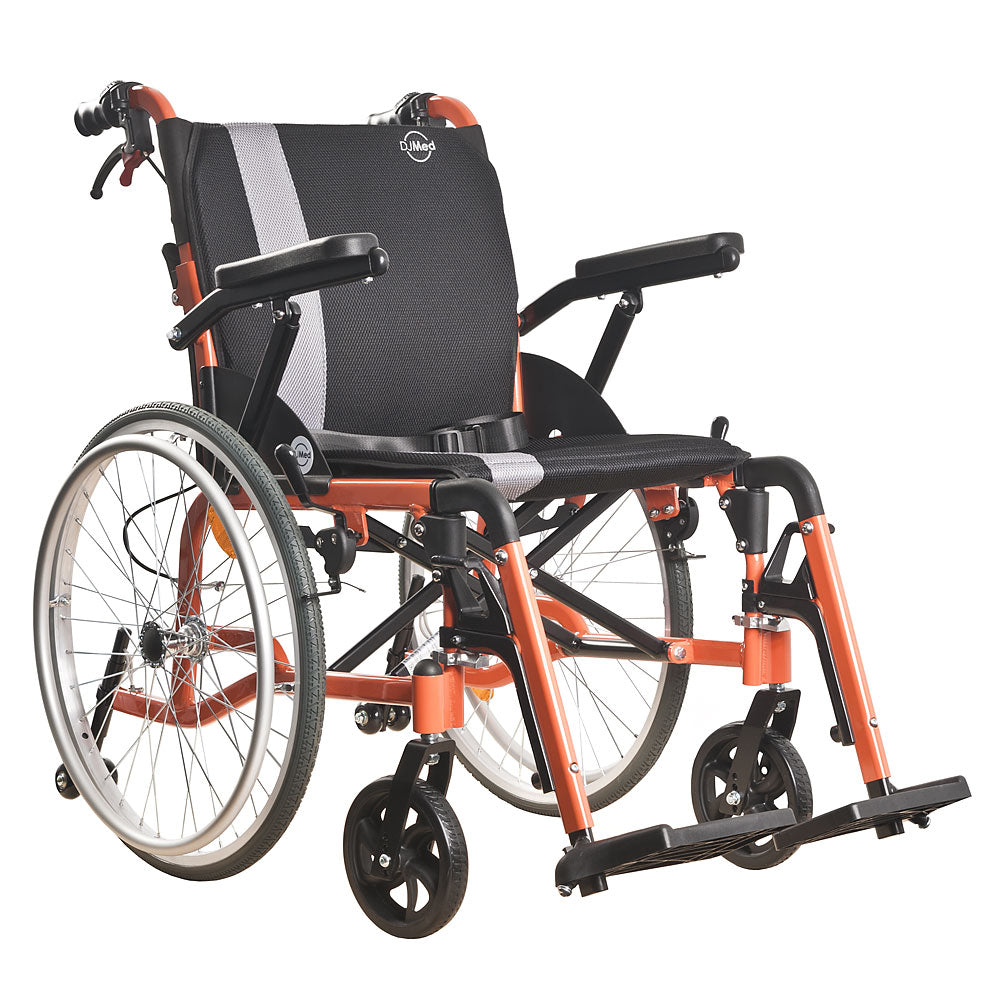 MyRyde Self-propelled Wheelchair, Fully-featured - Orange