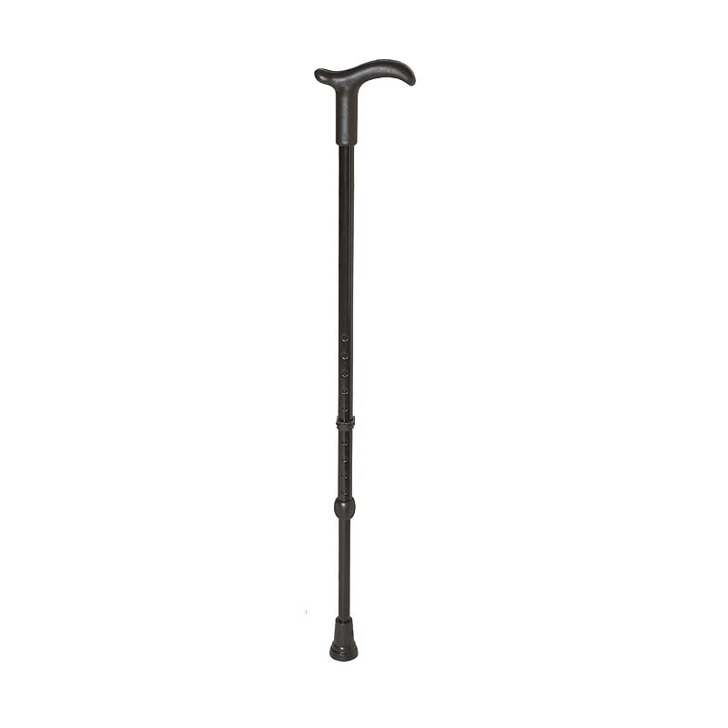 Rebotec Simplex â€“ Walking Stick with Derby Handle - Black
