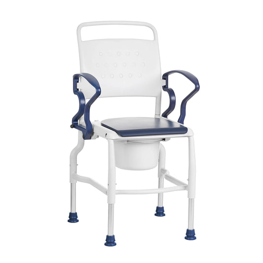 Rebotec Koln - Bedside Commode Chair - Blue