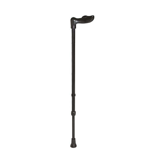 Rebotec Fischerstock - Walking Stick with Fischerstock Handle - Black, Right