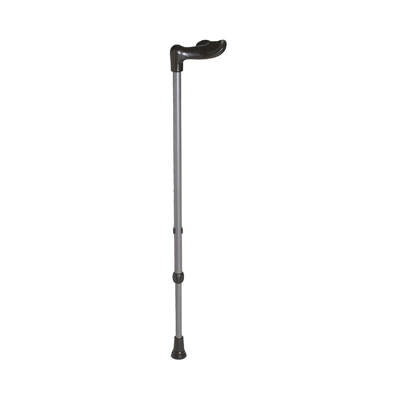Rebotec Fischerstock - Walking Stick with Fischerstock Handle - Dark Silver, Left