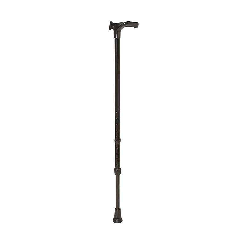 Rebotec Handy - Walking Stick with Anatomic Shaped Handle - Black, Right
