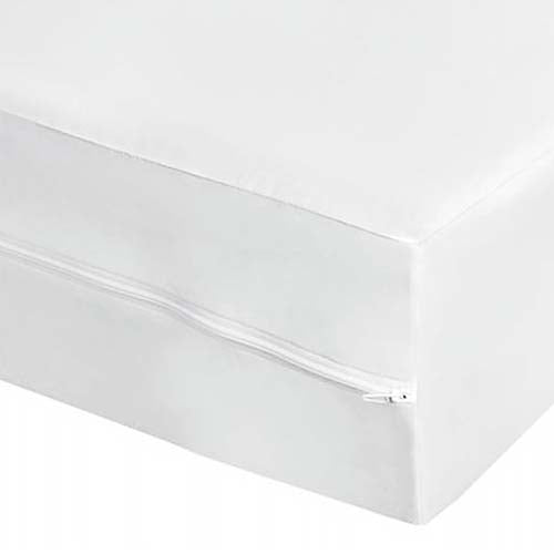 Vinyl Mattress Protector Cover, Zippered - Single, 21cm