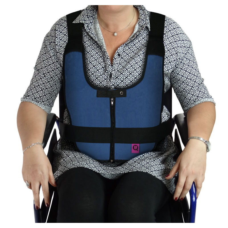 Wheelchair Belt with Padded Support Vest - Medium